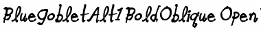 Download Blue Goblet Alternate One Bold Oblique Font Download Blue Goblet Alternate One Bold Oblique Font