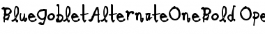 Download Blue Goblet Alternate One Bold Font Download Blue Goblet Alternate One Bold Font