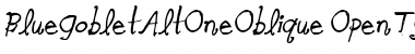 Download Blue Goblet Alternate One Oblique Font Download Blue Goblet Alternate One Oblique Font