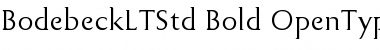Download Bodebeck LT Std Font Download Bodebeck LT Std Font