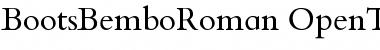 Download BootsBemboRoman Font Download BootsBemboRoman Font