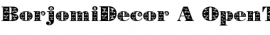 Download BorjomiDecor A Font Download BorjomiDecor A Font