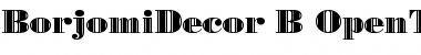 Download BorjomiDecor B Font Download BorjomiDecor B Font