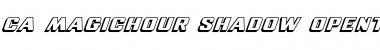Download CA MagicHour-Shadow Font Download CA MagicHour-Shadow Font