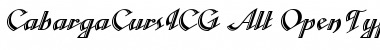 Download CabargaCursICG Font Download CabargaCursICG Font