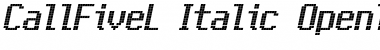 Download CallFiveL-Italic Font Download CallFiveL-Italic Font