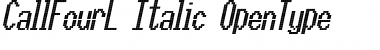 Download CallFourL-Italic Font Download CallFourL-Italic Font