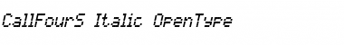 Download CallFourS-Italic Font Download CallFourS-Italic Font