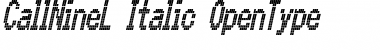 Download CallNineL-Italic Font Download CallNineL-Italic Font