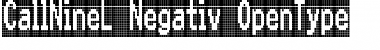 Download CallNineL-Negativ Font Download CallNineL-Negativ Font