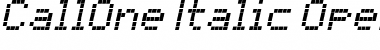 Download CallOne-Italic Font Download CallOne-Italic Font