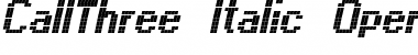Download CallThree-Italic Font Download CallThree-Italic Font
