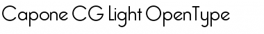 Download Capone CG Light Font Download Capone CG Light Font