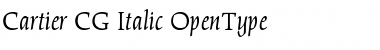 Download Cartier CG Font Download Cartier CG Font