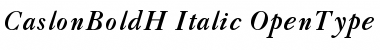 Download CaslonBoldH-Italic Font Download CaslonBoldH-Italic Font