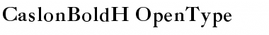 Download CaslonBoldH Font Download CaslonBoldH Font