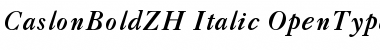 Download CaslonBoldZH-Italic Font Download CaslonBoldZH-Italic Font