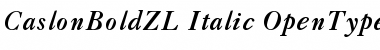 Download CaslonBoldZL-Italic Font Download CaslonBoldZL-Italic Font
