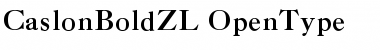 Download CaslonBoldZL Font Download CaslonBoldZL Font