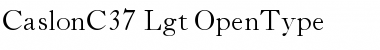 Download CaslonC37 Font Download CaslonC37 Font
