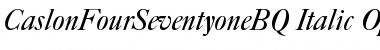 Download Caslon Four Seventy One BQ Font Download Caslon Four Seventy One BQ Font