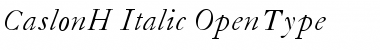 Download CaslonH-Italic Font Download CaslonH-Italic Font