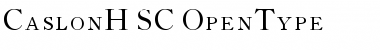 Download CaslonH-SC Font Download CaslonH-SC Font