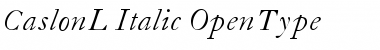 Download CaslonL-Italic Font Download CaslonL-Italic Font