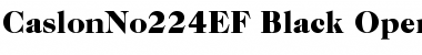 Download CaslonNo224EF-Black Font Download CaslonNo224EF-Black Font