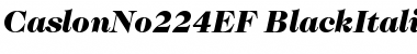 Download CaslonNo224EF-BlackItalic Font Download CaslonNo224EF-BlackItalic Font