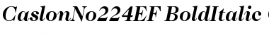 Download CaslonNo224EF-BoldItalic Font Download CaslonNo224EF-BoldItalic Font