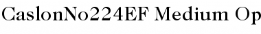 Download CaslonNo224EF-Medium Font Download CaslonNo224EF-Medium Font