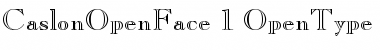 Download Caslon Open Face Font Download Caslon Open Face Font
