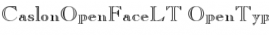 Download Caslon Open Face LT Font Download Caslon Open Face LT Font