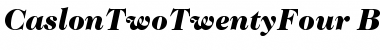 ITC Caslon 224 Black Italic Font