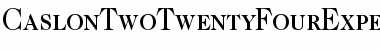 Download Caslon Two TwentyFour Expert BQ Font Download Caslon Two TwentyFour Expert BQ Font