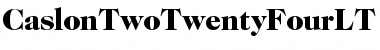 Download ITC Caslon 224 LT Font Download ITC Caslon 224 LT Font