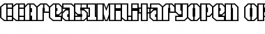 Download CCArea51MilitaryOpen Font Download CCArea51MilitaryOpen Font