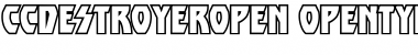Download CCDestroyerOpen Font Download CCDestroyerOpen Font