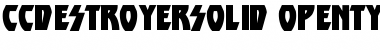 Download CCDestroyerSolid Font Download CCDestroyerSolid Font