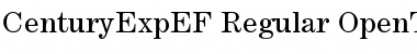 Download CenturyExpEF Font Download CenturyExpEF Font