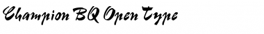 Download Champion BQ Font Download Champion BQ Font