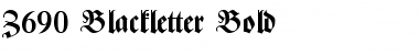 Z690-Blackletter Bold Font