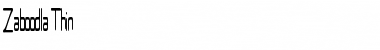 Download Zaboodla Thin Font Download Zaboodla Thin Font