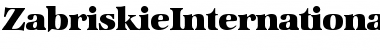Download ZabriskieInternationalHeavy Font Download ZabriskieInternationalHeavy Font