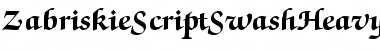 Download ZabriskieScriptSwashHeavy Font Download ZabriskieScriptSwashHeavy Font