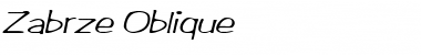 Zabrze Oblique Font