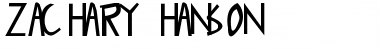 Download Zachary Hanson Font Download Zachary Hanson Font
