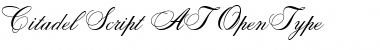 Download Citadel Script AT Font Download Citadel Script AT Font