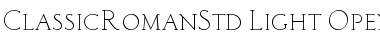 Download Classic Roman Std Font Download Classic Roman Std Font